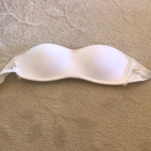 White Strapless Bra